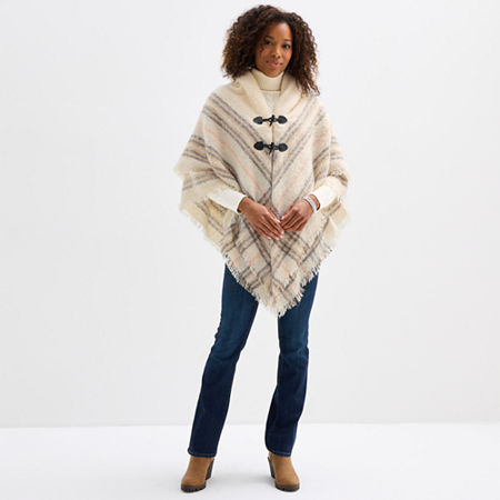 St. John's Bay Toggle Wrap Scarf In Multi