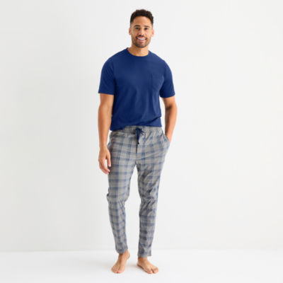 St. John's Bay Mens Crew Neck Short Sleeve 2-pc. Pajama Sets
