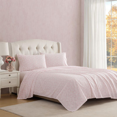 Laura Ashley Antoinette Sheet Set, Color: Soft Pink - JCPenney