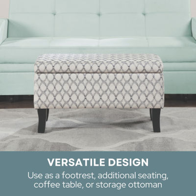 Designs4comfort Storage Lift-Top Ottoman