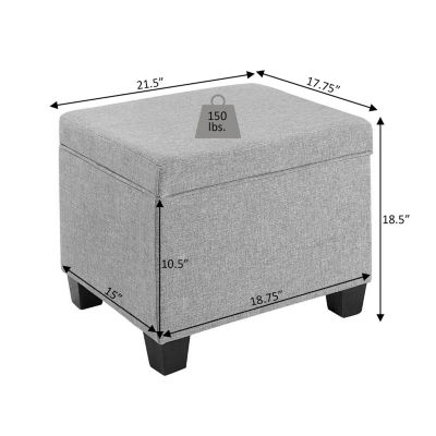 Madisson Cushioned Storage Ottoman