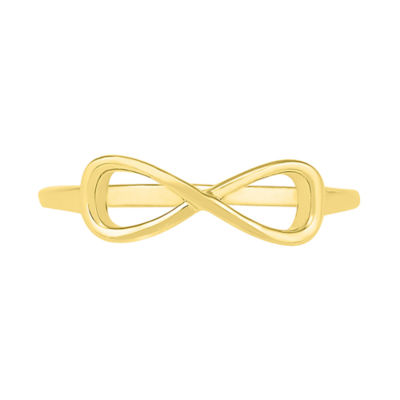 Womens 5MM 10K Gold Infinity Band