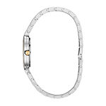 Bulova Rhapsody Womens Diamond Accent Two Tone Stainless Steel Bracelet Watch 98p193