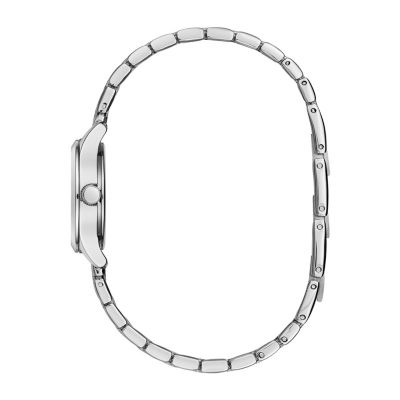 Caravelle Designed By Bulova Womens Silver Tone Stainless Steel Bracelet Watch 43l209