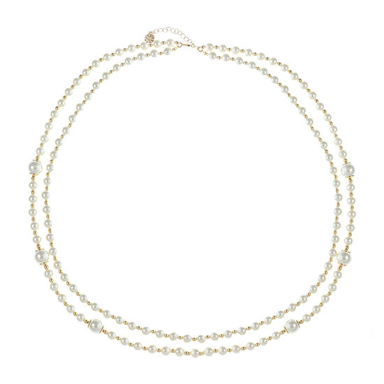 Monet Jewelry Simulated Pearl 32 Inch Strand Necklace