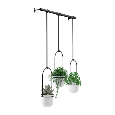 Umbra Triflora Hanging Planter White 3-pc. Wall Basket