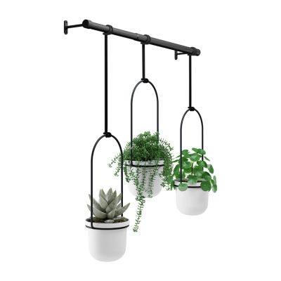 Umbra Triflora Hanging Planter White 3-pc. Wall Basket