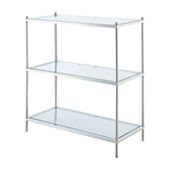 Pinnacle Chrome and Glass Bathroom Shelf, Color: Chrome - JCPenney