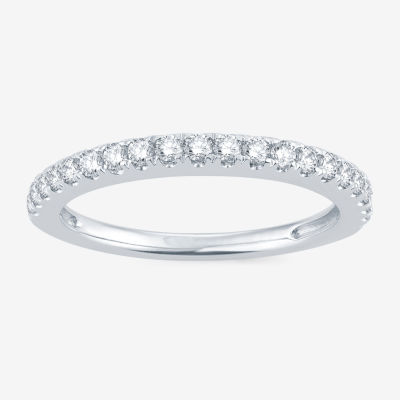 Signature By Modern Bride Womens 1/3 CT. T.W. Natural White Diamond 14K Gold Wedding Band