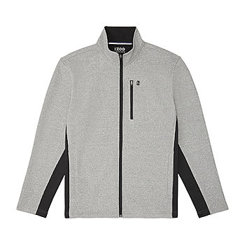 IZOD Mens Big and Tall Advantage Performance Long Sleeve Full Zip Soft Touch Fleece Jacket 