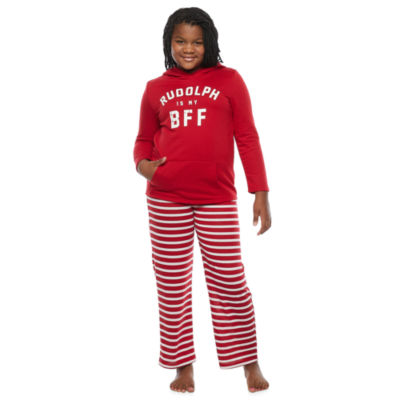 Candy Cane Team Santa Matching Family Sleep Color Red Stripe