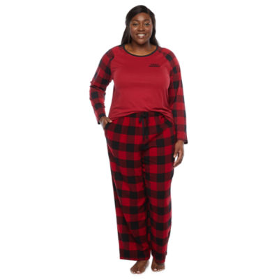 Women's plus 2024 buffalo plaid pajamas