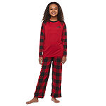 North Pole Trading Co. Red Buffalo Unisex 2-pc. Christmas Pajama Set