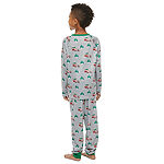 North Pole Trading Co. Christmas Camper Unisex Crew Neck Long Sleeve 2-pc. Pant Pajama Set