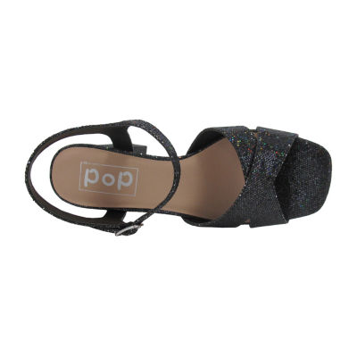 Pop Womens Cultured Heeled Sandals