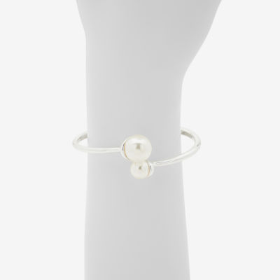 Worthington Silver Tone Womens Cuff Bracelet