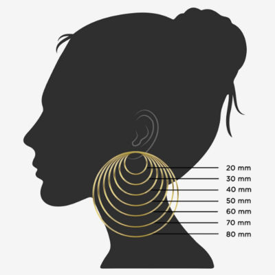 a.n.a Gold Tone 27.4mm Hoop Earrings