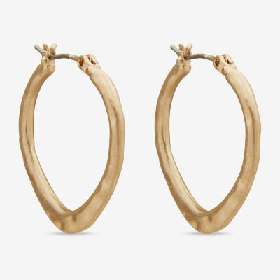 a.n.a Gold Tone 27.4mm Hoop Earrings
