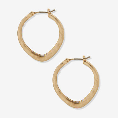 a.n.a Gold Tone 27.4mm Hoop Earrings