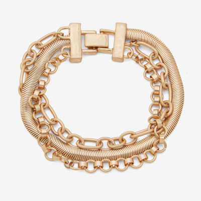 a.n.a Gold Tone Cuff Bracelet