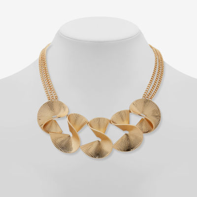 Worthington Gold Tone 17 Inch Curb Collar Necklace