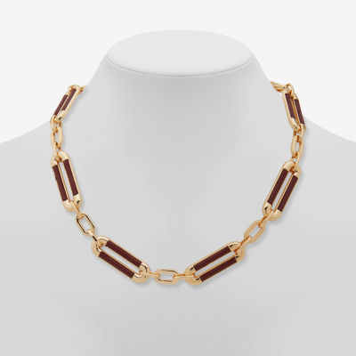 Worthington Gold Tone 17 Inch Link Collar Necklace