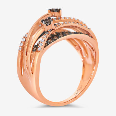 Le Vian® Grand Sample Sale™ Chocolate Diamonds® & Vanilla Diamonds® Ring set in 14K Strawberry Gold