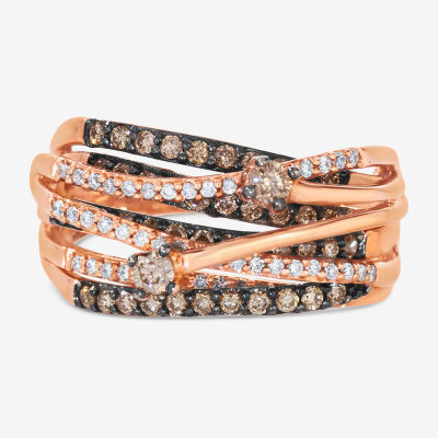 Le Vian® Grand Sample Sale™ Chocolate Diamonds® & Vanilla Diamonds® Ring set in 14K Strawberry Gold