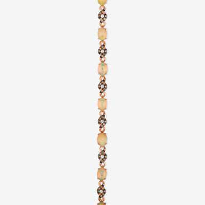 Le Vian® Grand Sample Sale™ Bracelet featuring Neopolitan Opal™ Vanilla Diamonds® Chocolate Diamonds® set in 14K Strawberry Gold®