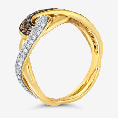 LIMITED QUANTITIES! Le Vian Grand Sample Sale™ 1/2 CT. T.W Vanilla Diamonds® & Chocolate Diamonds® in 14k Honey Gold™ Chocolatier® Ring