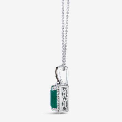 Le Vian Grand Sample Sale® Pendant featuring / cts. Emerald, 1/ cts. Diamonds