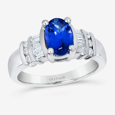 LIMITED QUANTITIES Le Vian Grand Sample Sale™ Ring featuring Blueberry Tanzanite®, Vanilla Diamonds® set in 14K Vanilla Gold®