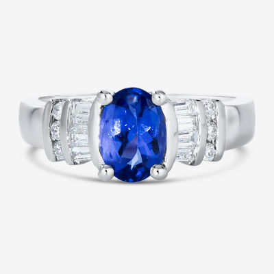 LIMITED QUANTITIES Le Vian Grand Sample Sale™ Ring featuring Blueberry Tanzanite®, Vanilla Diamonds® set in 14K Vanilla Gold®