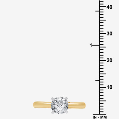 I Said Yes (G / Si1-Si2) Womens 1 1/4 CT. T.W. Lab Grown White Diamond 14K Gold Over Silver Round Solitaire Bridal Set