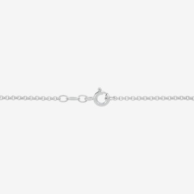 Sterling Silver 7.5 Inch Solid Rolo Chain Bracelet