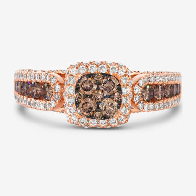 Le Vian® Ring featuring 5/8 CT. Chocolate Diamonds® 1 3/4 CT. Nude Diamonds™ set in 14K Strawberry Gold®