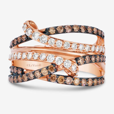 Le Vian® Ring featuring / cts. Nude Diamonds™ 5/8 Chocolate Diamonds® set 14K Strawberry Gold