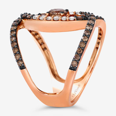 Le Vian® Grand Sample Sale™ Ombre Ring featuring 1/3 CT. Chocolate Diamonds® 7/8 CT. Chocolate Ombré Diamonds® set in 14K Strawberry Gold®