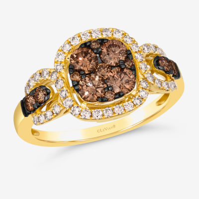 Le Vian® Grand Sample Sale™ Ring featuring 3/4 CT. Chocolate Diamonds® 1/3 Nude Diamonds™ set 14K Honey Gold™