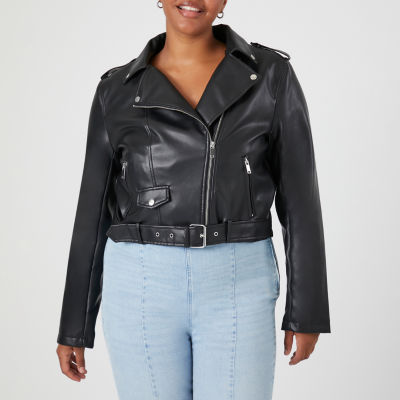 Forever 21 Pu Lightweight Juniors Plus Motorcycle Jacket