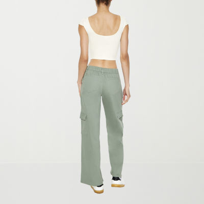 Forever 21 Low Rise Twill Pant Womens Straight Cargo Pant-Juniors