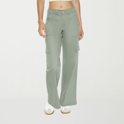 Forever 21 Low Rise Twill Pant Womens Straight Cargo Pant-Juniors