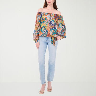 Sam And Jess Womens Long Sleeve Blouse