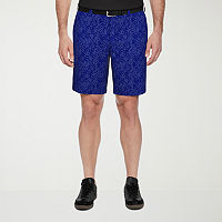 PGA TOUR 8 Inch Mens Stretch Fabric Golf Short, 36, Blue