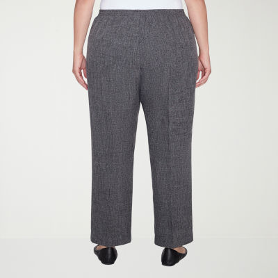 Alfred Dunner Womens Straight Pull-On Pants