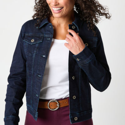 Liz Claiborne Midweight Denim Tall Jacket