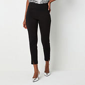 Liz Claiborne Tall Lisa Womens Mid Rise Straight Pull On Pants JCPenney