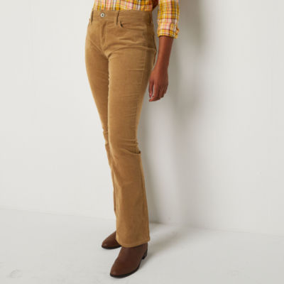 St. John's Bay Secretly Slender Womens Mid Rise Bootcut Corduroy Pant