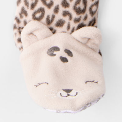 Carter's Toddler Girls Fleece Round Neck Long Sleeve Footed Pajamas