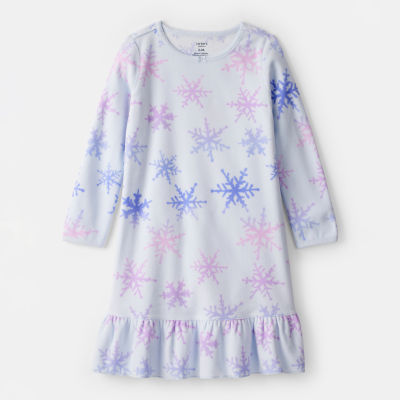 Carter's Toddler Girls Fleece Round Neck Long Sleeve Nightgown